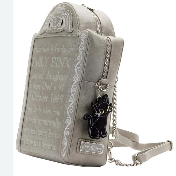 Disney Loungefly Hocus Pocus Emily Binx tombstone backpack glow in the dark - Picture 3 of 10
